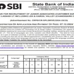 SBI Junior Associate (Clerk) Notification