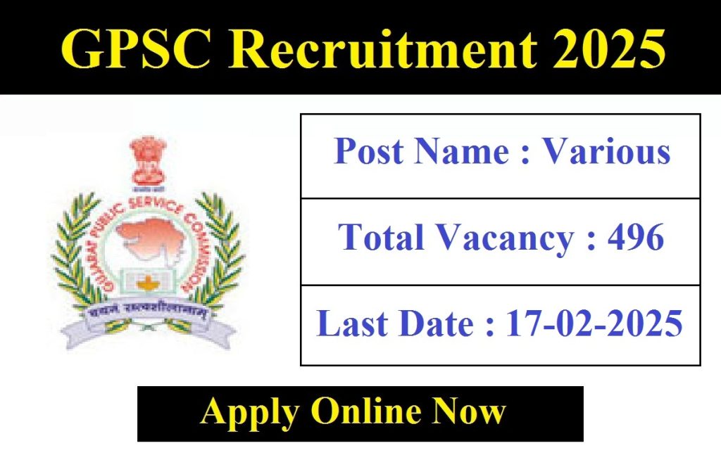 GPSC Recruitment 2025